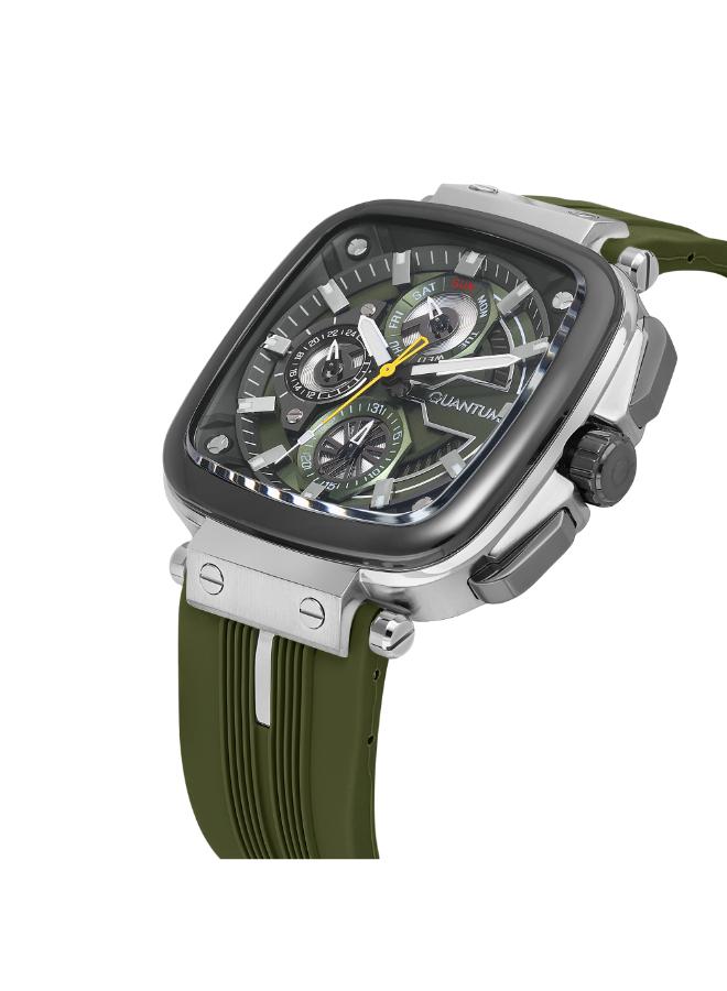 Quantum Men's Silicone Multifunction Watch PWG1014.375 - 44 mm - Image 4