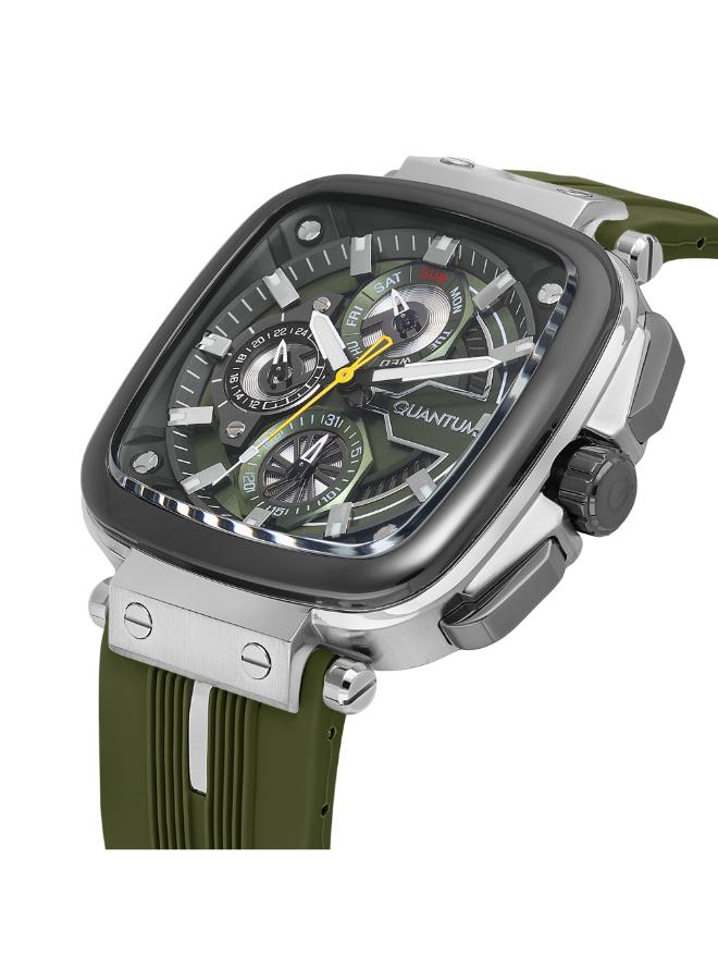 Quantum Men's Silicone Multifunction Watch PWG1014.375 - 44 mm - Image 5