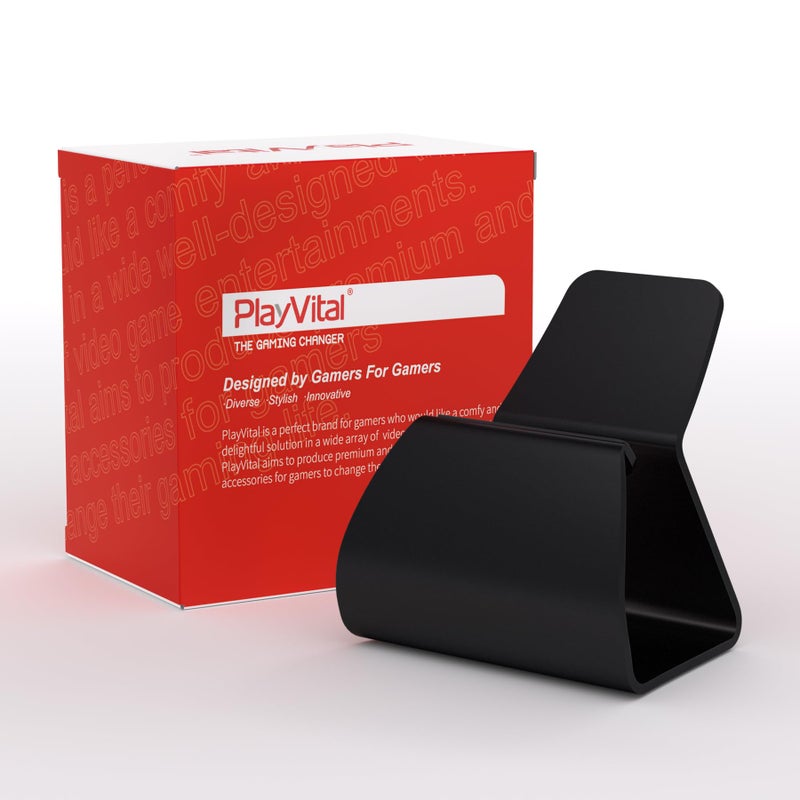 PlayVital Stand-AL Game Controller Stand for ps5, for ps4, Universal Desktop Display Gamepad Stand for Xbox Series X/S, Xbox One, Aluminium Metal Controller Stand Holder for Switch 2 Pro - Black - Image 2