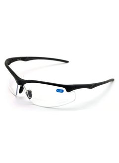 V.W.E. Bifocal High Performance Sport Protective Safety Glasses Bifocal Clear Lens Reader Reading Glasses Ansi Z87.1 Certified (Matte Black 1.25)  - Image 1