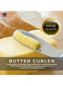 RACO RACO Stainless Steel Thickened Butter Knife, Household Cheese Knife, Chocolate Knife for Baking, Multifunctional Knife for Kitchen Supplies  - Image 3