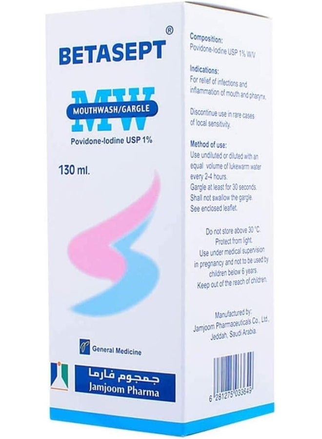 Betasept Mouthwash 130 mL - Image 2