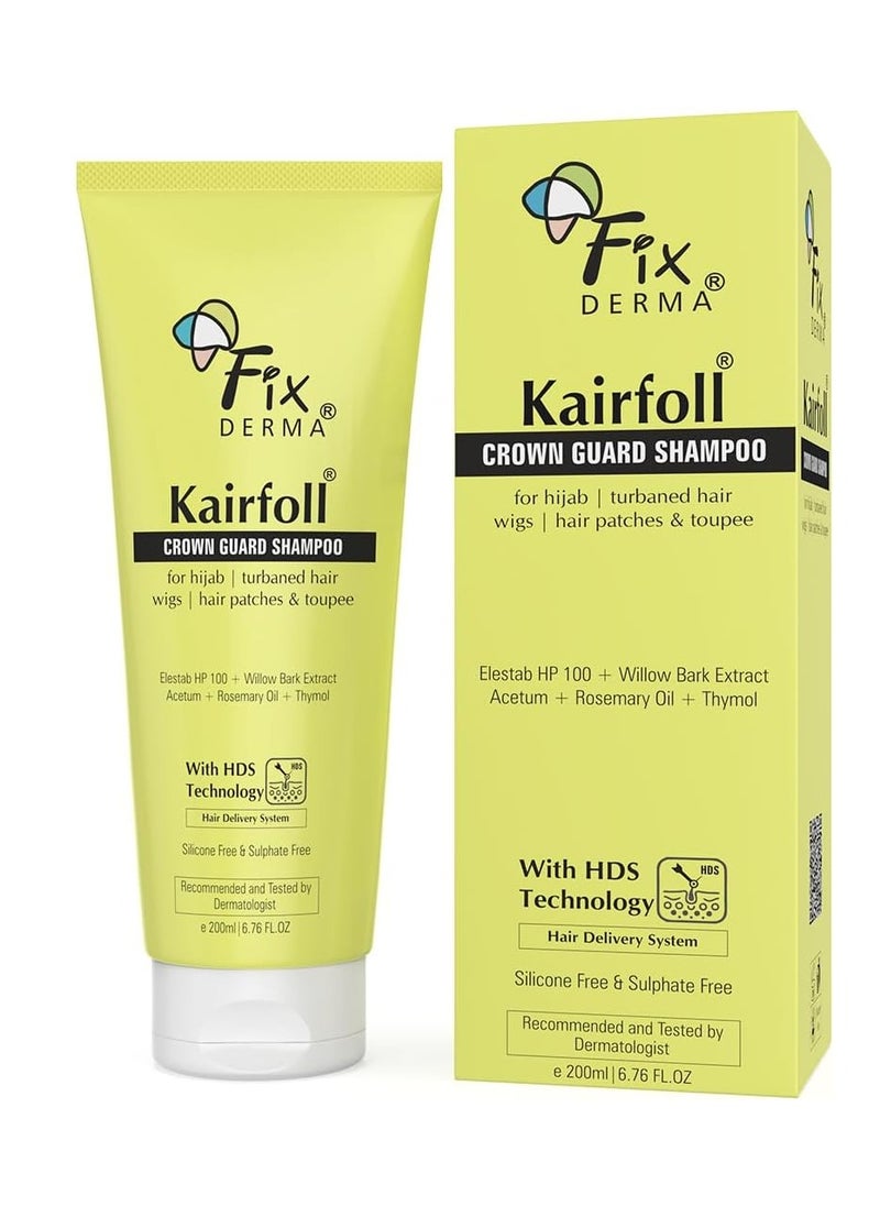 FIXDERMA - Careful Rosemary Oil Shampoo for Hair Growth | Crown Guard Shampoo for Hijabs and Wigs | Hair Extensions and Wigs | Shampoo for Women and Men | Sulfate and Paraben Free Shampoo - 200ml - Image 1