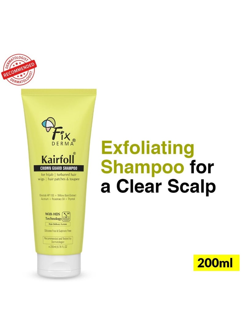 FIXDERMA - Careful Rosemary Oil Shampoo for Hair Growth | Crown Guard Shampoo for Hijabs and Wigs | Hair Extensions and Wigs | Shampoo for Women and Men | Sulfate and Paraben Free Shampoo - 200ml - Image 1