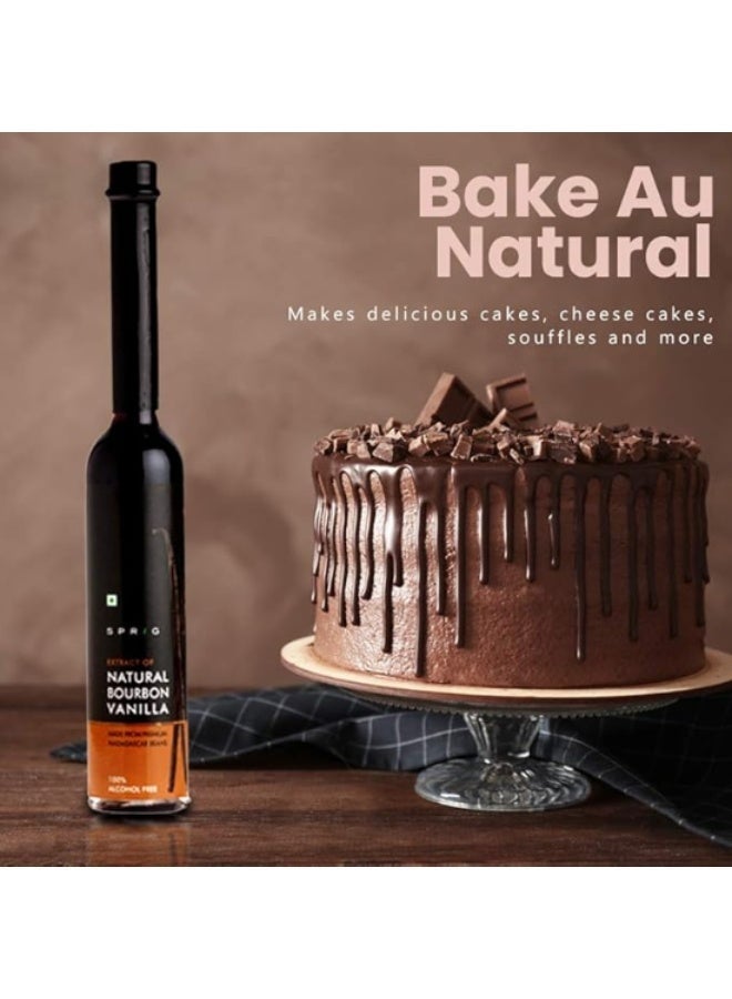 SPRIG Natural Bourbon Vanilla Extract 100ml | Premium Vanilla Flavoring | For Baking, Desserts & Coffee - Image 3