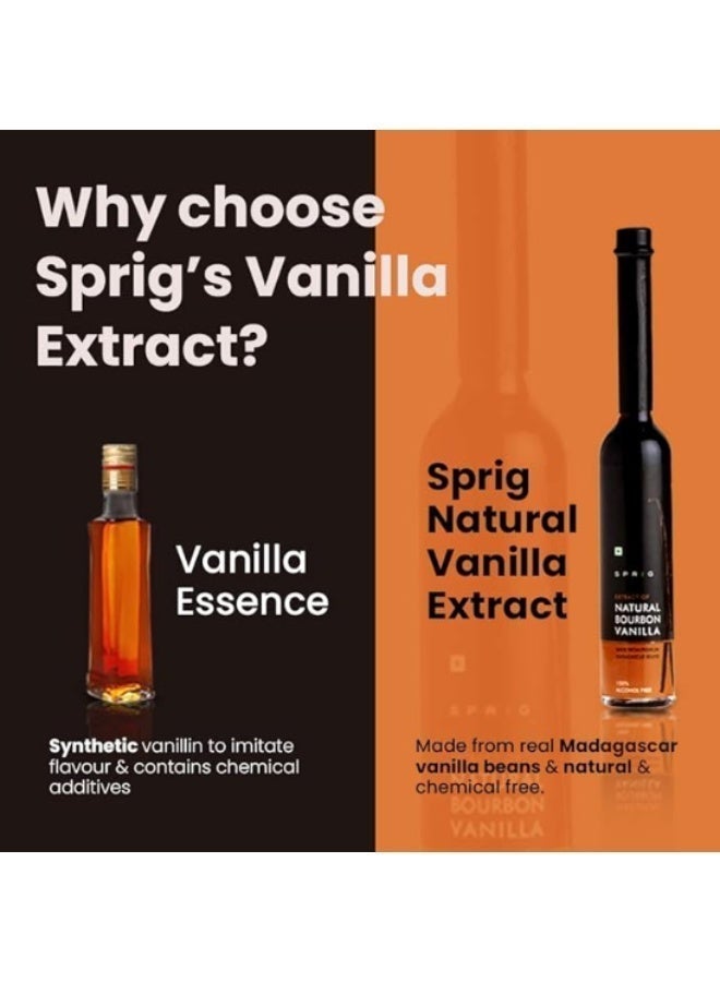 SPRIG Natural Bourbon Vanilla Extract 100ml | Premium Vanilla Flavoring | For Baking, Desserts & Coffee - Image 5