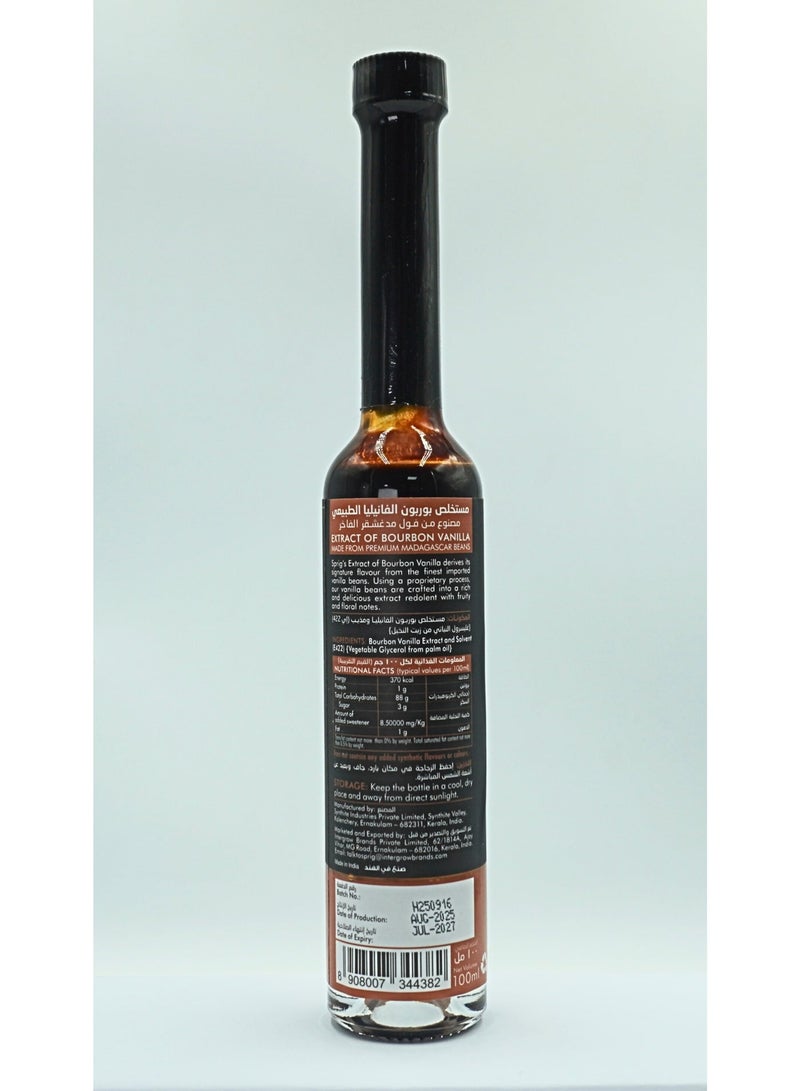 SPRIG Natural Bourbon Vanilla Extract 100ml | Premium Vanilla Flavoring | For Baking, Desserts & Coffee - Image 2