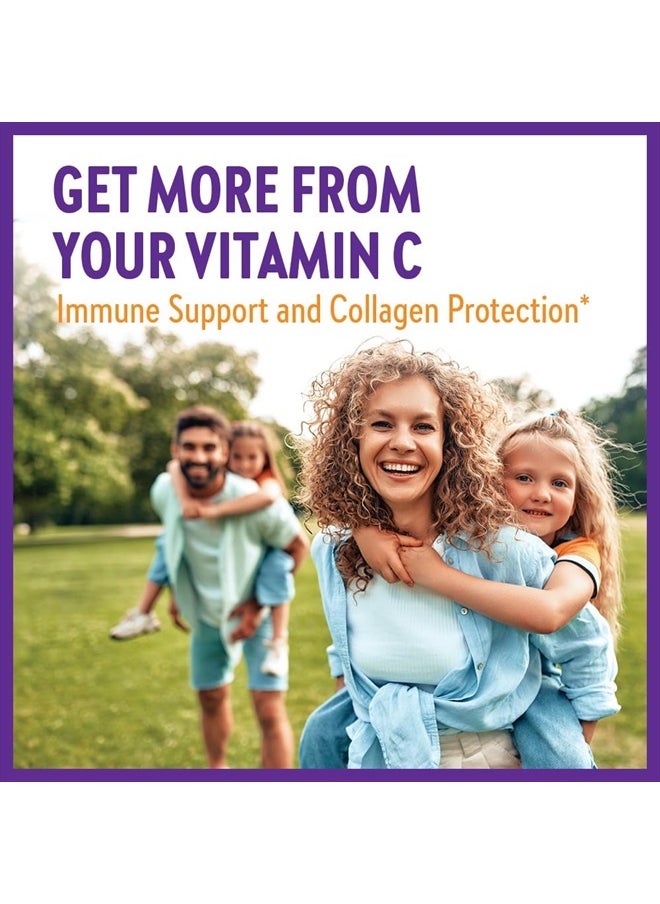 New Chapter - Fermented Vitamin C + Elderberry, ONE Daily for Immune Support & Collagen Protection, Made with Organic Herbs, Certified Vegan, Gluten Free, 60 Count - Image 1