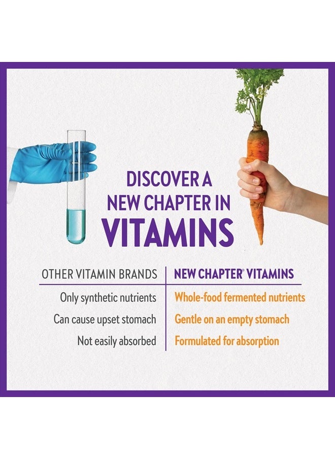 New Chapter - Fermented Vitamin C + Elderberry, ONE Daily for Immune Support & Collagen Protection, Made with Organic Herbs, Certified Vegan, Gluten Free, 60 Count - Image 1