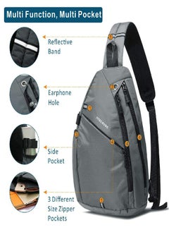 Crossbody Pack Chest Shoulder Sling Backpack One Strap Lightweight Pouch  Day Bag For Outdoor