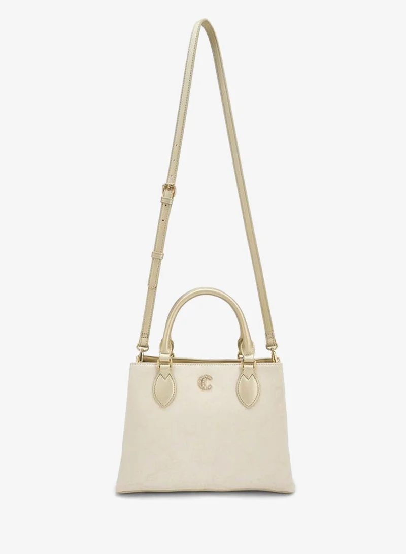 Le Confort Tote In Metallic Jacquard Matchback Ramadan Collections