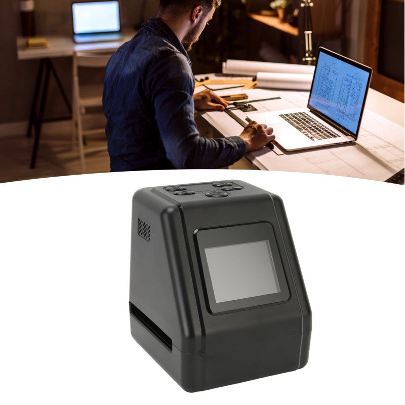 Film Slide Scanner 22MP 2.0In TFT IPS HD LCD Screen - Fast 2-Second Conversion Negative Scanner for Old Film, Slides, Negatives Digitization Home & PC Use - Image 2
