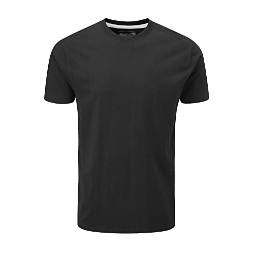 Charles Wilson Men's 5 Pack Midweight Crew Neck T-Shirt (Medium, Black (1222)) - Image 3
