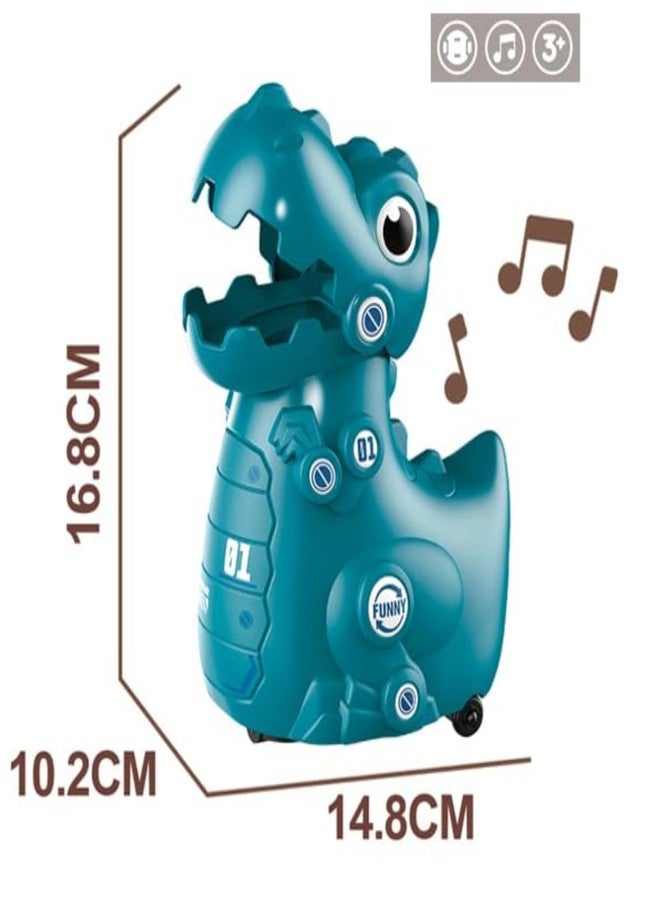 MUNMOLLPlastic Walking Dinosaur Eggs Laying Dinosaur Cygnet Toy with Lights Sound Music Toys for Kids Bump and Go Walking/Crawling Goose Egg Laying Toy for Dino for Kids - Image 3