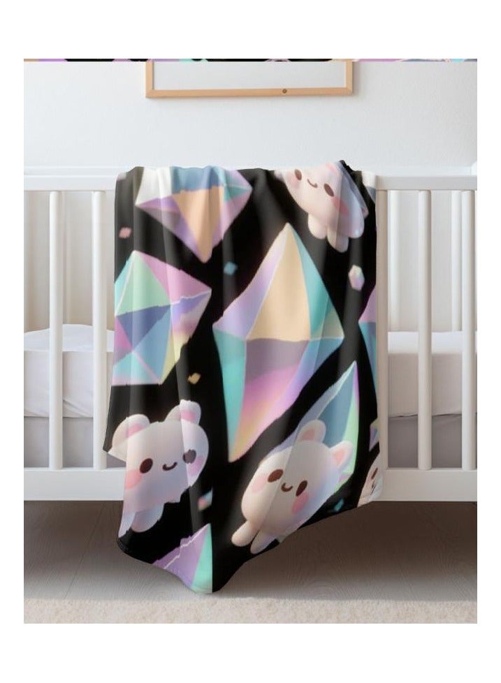 عام بطانية رقيقة من الفانيلا (دافئة ومريحة، ومناسبة للنوم واستخدام الألعاب وإزالة الغبار ومقاومة للرمل) 150 سم * 200 سم - 832 - Image 4