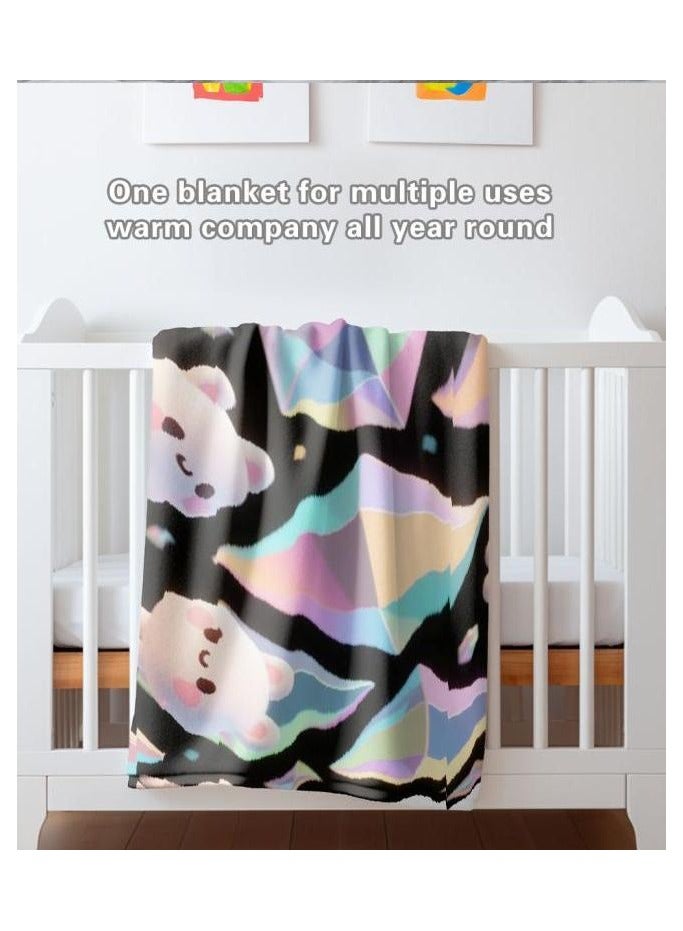 عام بطانية رقيقة من الفانيلا (دافئة ومريحة، ومناسبة للنوم واستخدام الألعاب وإزالة الغبار ومقاومة للرمل) 150 سم * 200 سم - 832 - Image 5