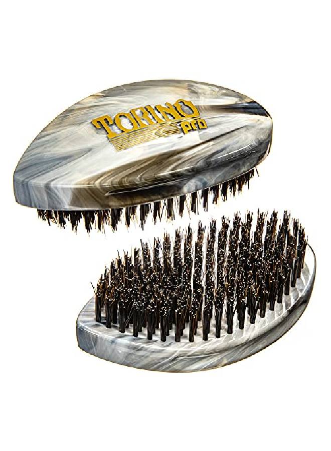 TORINO PRO WAVE BRUSHES BY BRUSH KING Torino Pro Curve Wave Brush 204 Hard Palm Reinforced Curved Wave Brush Shower Brush For Wash & Styles For 360 Waves Great For Wolfing And Getting Down To Your Scalp Hair Brush For Thick Hair - Image 3