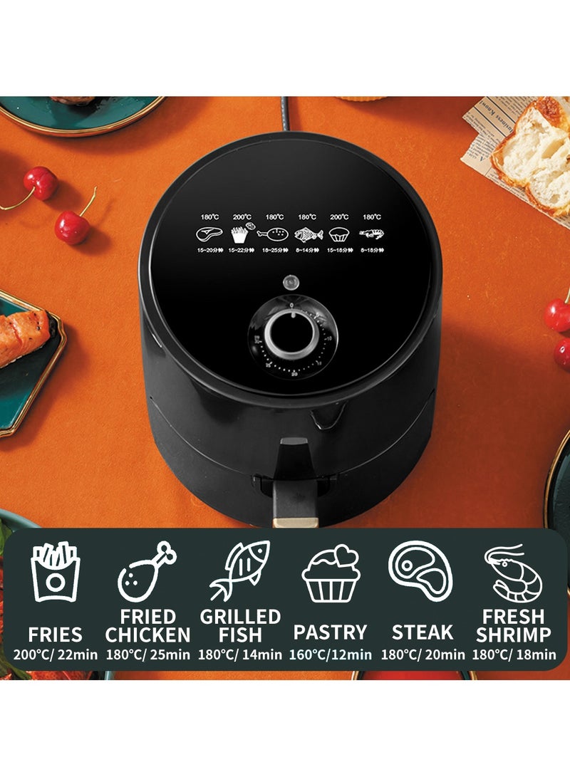 Oasis Multifunctional Quick Air Fryer 4.5 L 1200 W, Easy Control, Rapid Heat Circulation, for Frying, Grilling, Roasting, Baking - Image 3