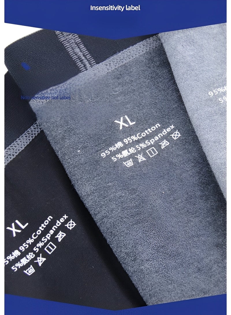 REOCLE Men's Boxer Briefs Soft and Breathable Cotton Underwear Cotton Huge Pouch Trunks Short Leg Underwear  - Image 5