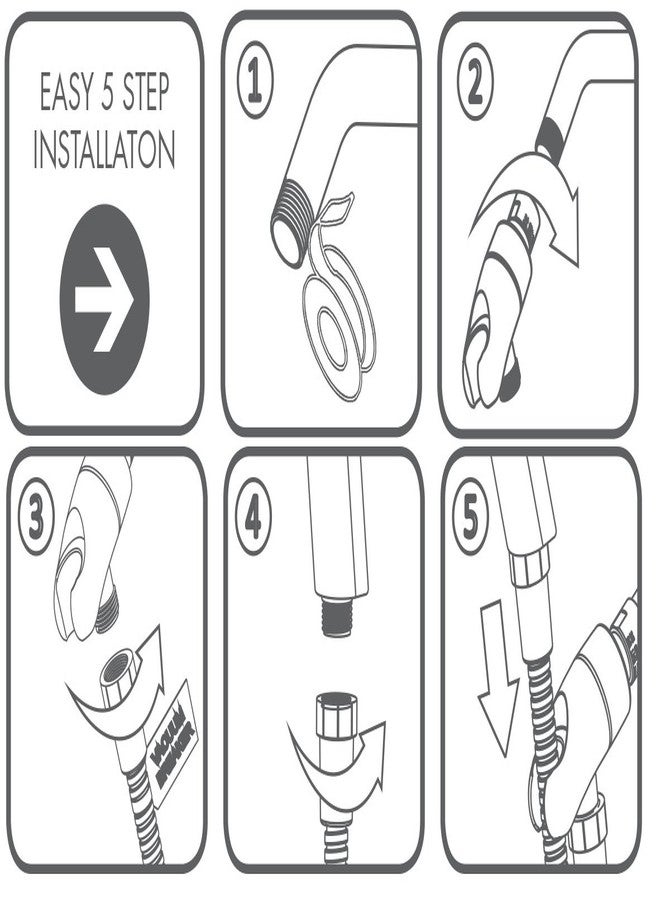 Speakman VS-3010 Neo Anystream High Pressure Handheld Shower Head with Hose, Polished Chrome, 2.5 GPM - Image 5