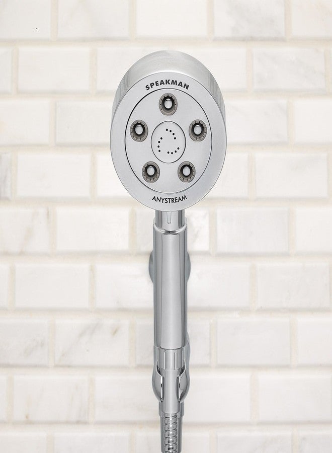 Speakman VS-3010 Neo Anystream High Pressure Handheld Shower Head with Hose, Polished Chrome, 2.5 GPM - Image 2