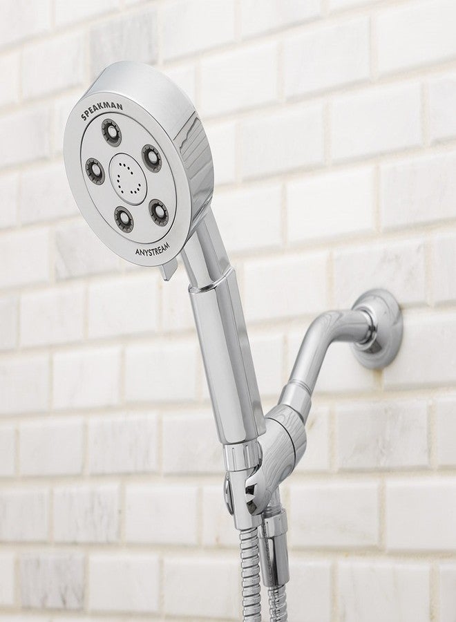 Speakman VS-3010 Neo Anystream High Pressure Handheld Shower Head with Hose, Polished Chrome, 2.5 GPM - Image 3