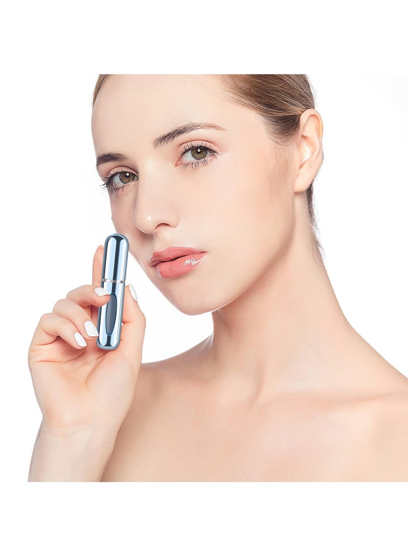 ساني زجاجة عطر صغيرة قابلة لإعادة التعبئة، مزودة ببخاخ عطر محمول، وحقيبة مضخة إعادة تعبئة للسفر والخروج (5 مل، عبوة من 4 قطع) - Image 5