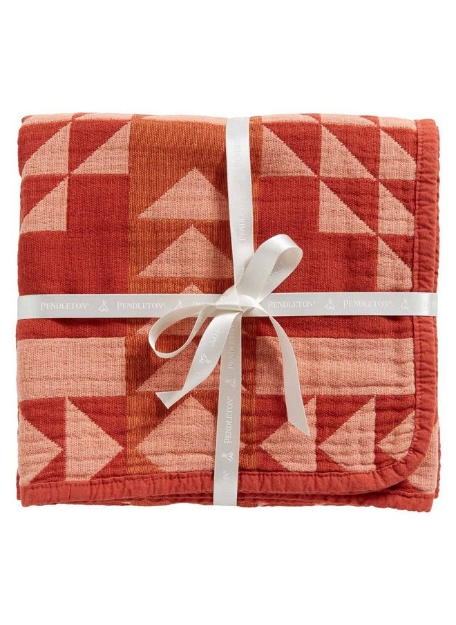 Pendleton PENDLETON Cotton Woven Baby Blanket Smith Rock Clay  - Image 1
