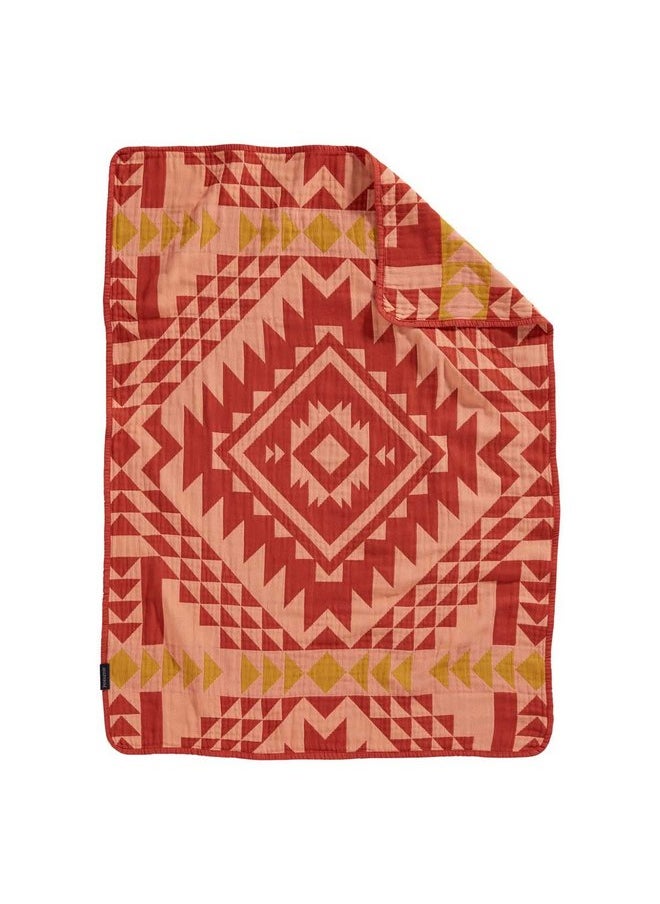 Pendleton PENDLETON Cotton Woven Baby Blanket Smith Rock Clay  - Image 2