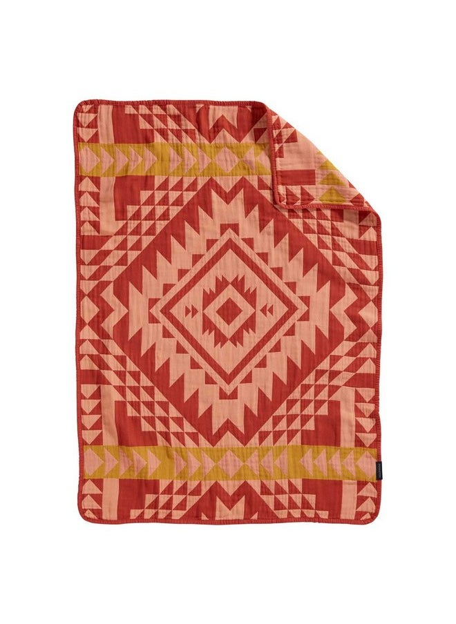 Pendleton PENDLETON Cotton Woven Baby Blanket Smith Rock Clay  - Image 3