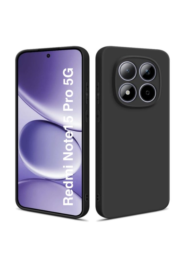 Betcolyn for Redmi Note 15 Pro 5G Case, Slim Matte Finish Protective Shell, Anti-Fingerprint & Anti-Scratch, Precise Camera Hole Protection, Sweat-proof Ultra-Thin Lightweight Back Cover - Black - Image 1