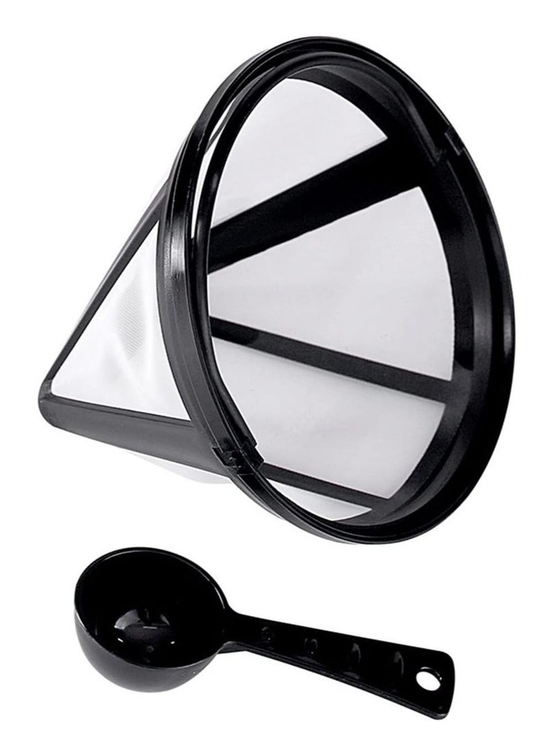 Denx Coffee Maker, 12-Cup Drip Coffee Machine with 1.5L Glass Carafe, Easy-Grip Handle, Drip Stop, Non-Stick Warming Plate, Auto-Shutoff, Boil Dry Protection, 1.5 L 1000 W ,Black/Silver,DX3415 - Image 5