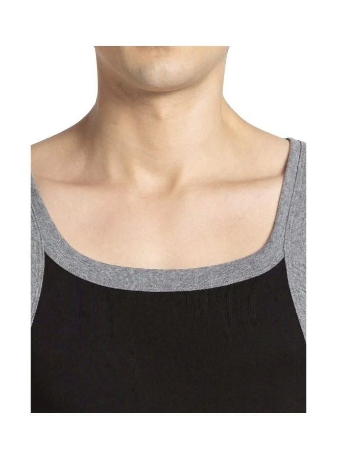 JOCKEY US27 Men Super Combed Cotton Rib Square Neckline Gym Vest