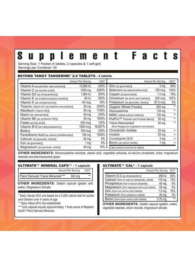 youngevity - Youngevity On-The-Go Healthy Body Start Pak 2.0 - Includes Multi-Vitamins, Minerals, EFAs, & Amino Acids | 90 Essential Nutrients | 30-Day Supply - Image 1