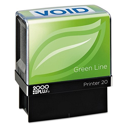 2000 Plus COSCO 2000PLUS Green Line Message Stamp, Void, 1.5 x 0.56, Blue - Image 4