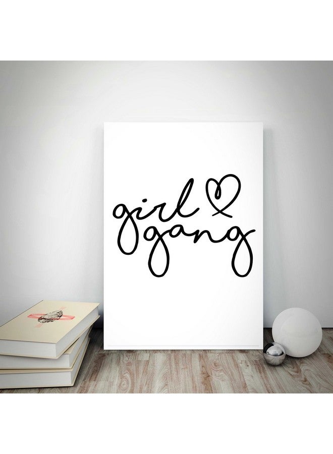 Art Bundle|Girl Gang Black & White Decorative Wall Poster | Best Poster for Room, Poster for Office, Poster for Home. Wall Decals and Paintings Collection to Grace Any Place.(12 x 18 inch) - Image 2