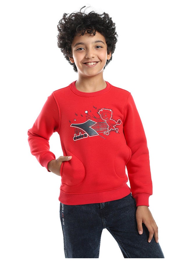 DIADORA Cotton Printed Boys Sweatshirt  - Image 1