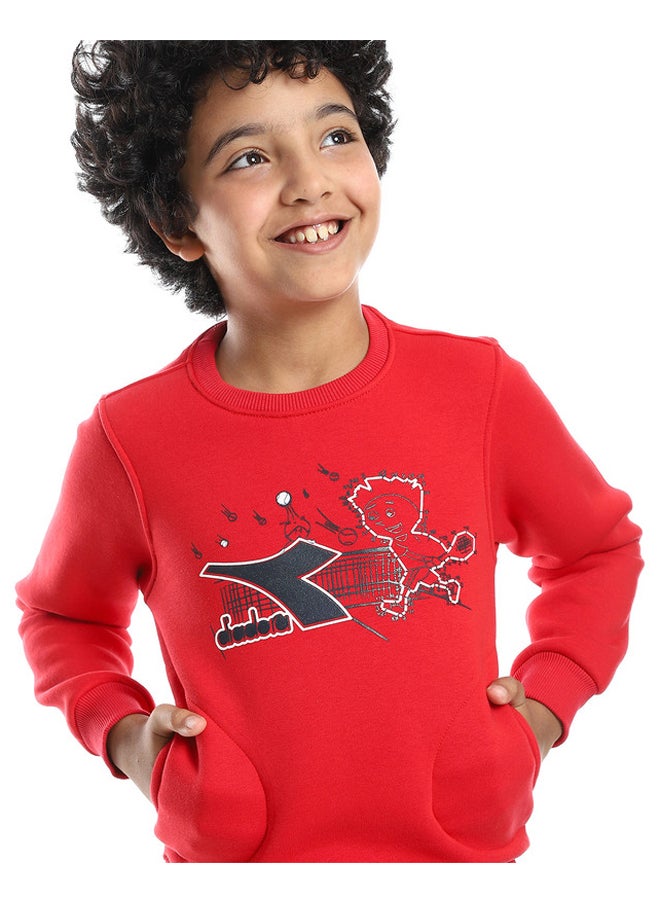 DIADORA Cotton Printed Boys Sweatshirt  - Image 4
