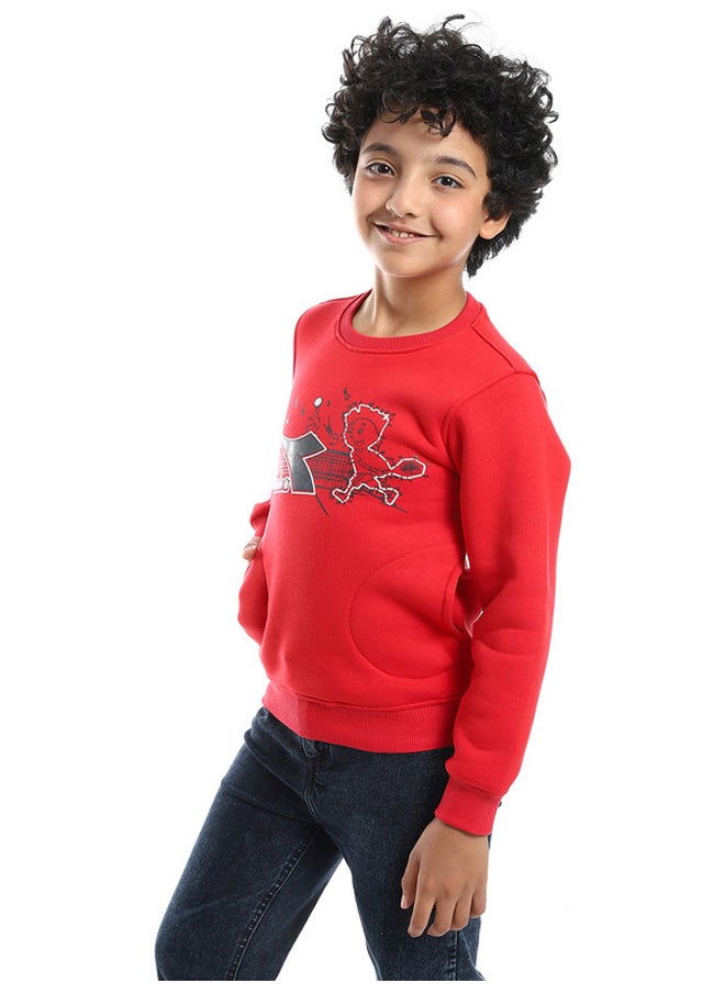DIADORA Cotton Printed Boys Sweatshirt  - Image 2