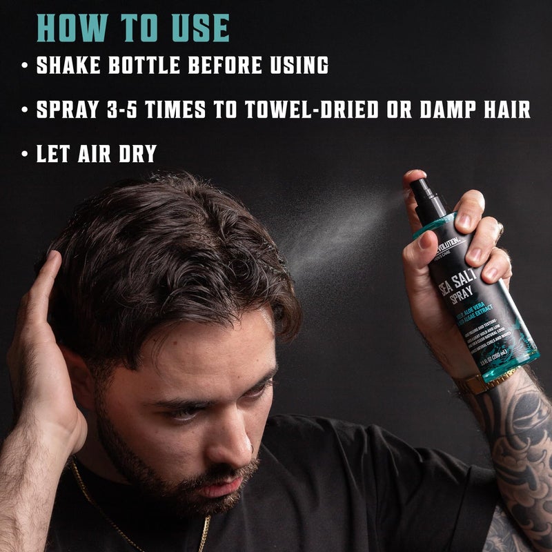 Viking Revolution Sea Salt Spray for Men - Hair Texturizing Spray with Kelp, Aloe Vera and Red Algae Extract - Surf Sprays to Add Volume and Texture for Men and Women Beach Hair - 8.8oz - Image 5