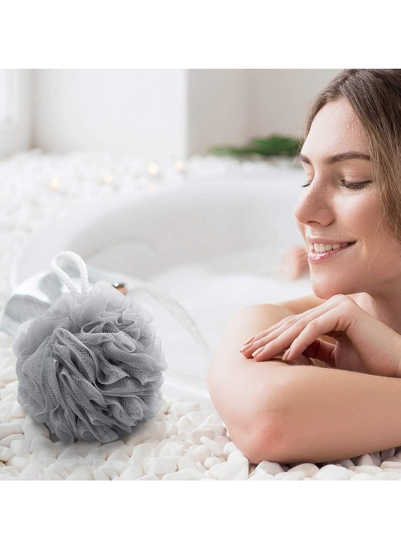 INFLUX INFLUX Body Wash Sponge - Exfoliating Mesh Scrubber for Deep Cleansing | Moroccan Loofah Inspired Body Scrub Pouf | Quality - sponges poufs-Cleanse, Soothe Skin-Ball Sponge-Essential for Bathing  - Image 4