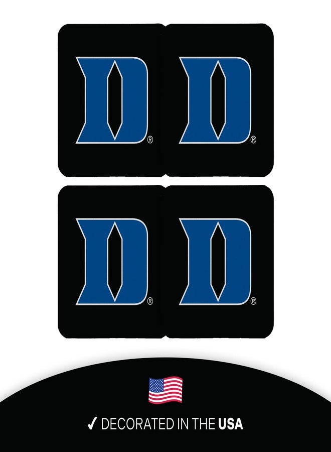 Desert Cactus Duke University Square Ceramic Coasters 4 Pack Blue Devils Absorbent Drink Coasters with Cork Backing (Design B) - Image 4