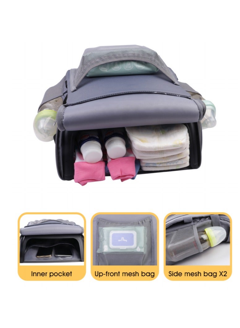 Camouflage style New Multi-Functional And Large Capacity Single Shoulder Mommy Bag For Baby outings, Portable Stool Style Travel, Dining Chair, Mommy Bag - Image 4