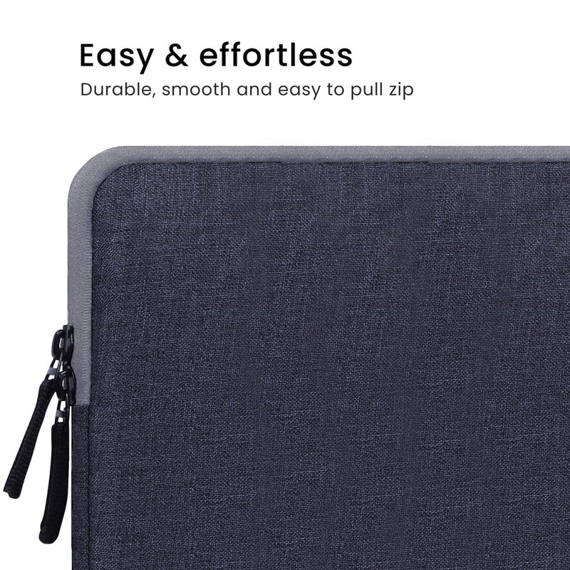 CRALOFT 14 Inch Laptop Sleeve Cover Bag with Charger Pouch – Water-Resistant Case for MacBook, Dell, HP, Lenovo – Ideal for Office & Travel Use - Image 4