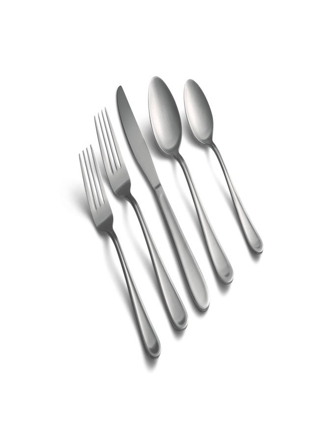 Cambridge Silverware Set, Malibu Satin Iced Tea Spoons, Set Of 6, Service For 6, 18/0 Stainless Steel, Dishwasher Safe, Flatware Utensils, Cutlery Sets, Spoons Silverware, Kitchen (Silver, 6 Piece) - Image 2