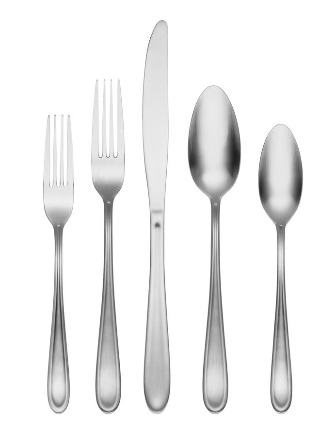 Cambridge Silverware Set, Malibu Satin Iced Tea Spoons, Set Of 6, Service For 6, 18/0 Stainless Steel, Dishwasher Safe, Flatware Utensils, Cutlery Sets, Spoons Silverware, Kitchen (Silver, 6 Piece) - Image 3