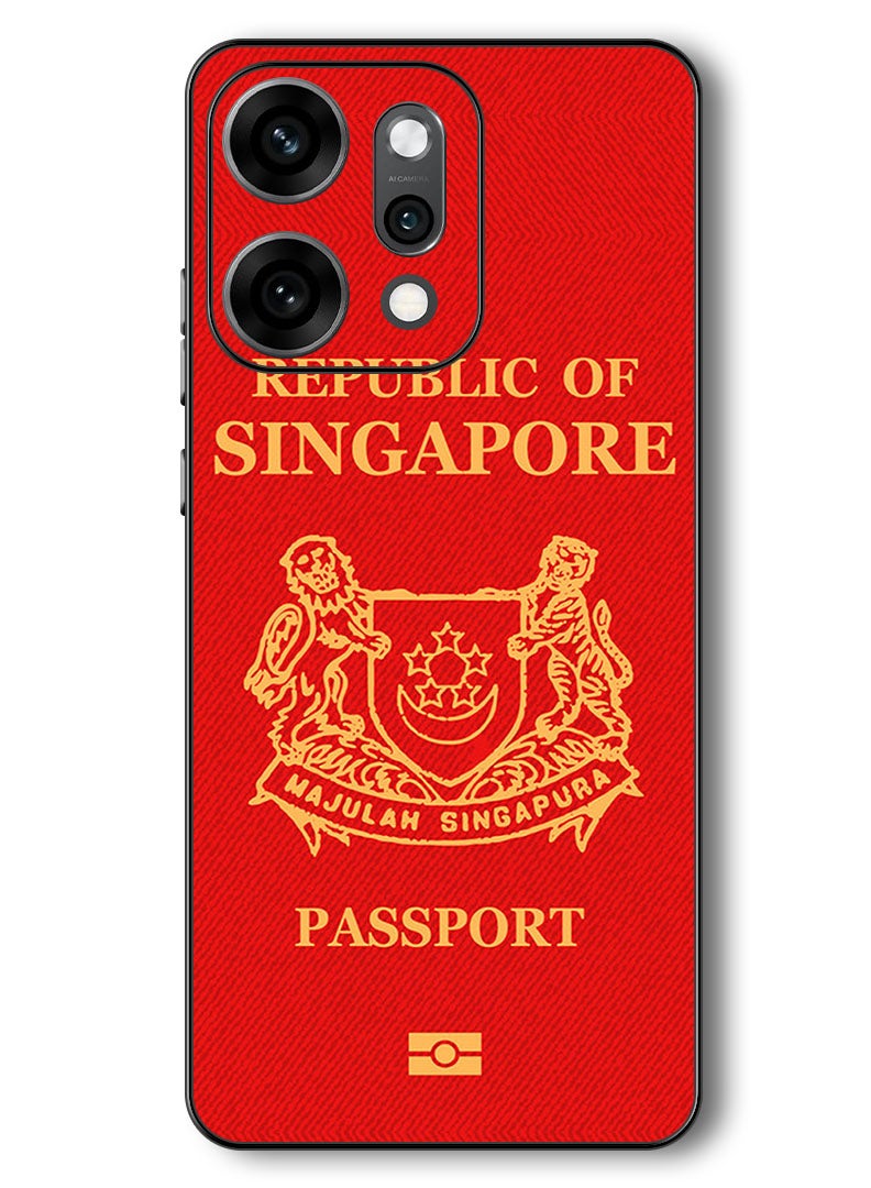 Theodor Case Compatible with Oppo Reno 14 Pro 6.83 Inch Protection Shockproof Bumper Cover Singapore Passport - Image 1