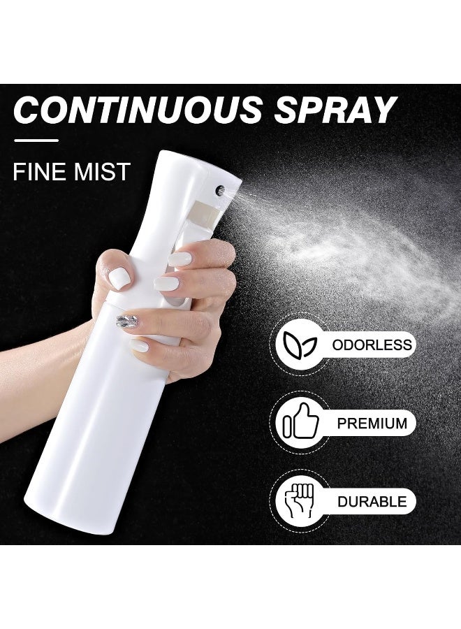 MOMENT Spray Bottle For Hair (10.1Oz/300Ml) - Continuous Ultra Fine Mist Sprayer – For Hairstyling, Cleaning, Salons, Plants, Essential Oil & More - White - Image 2