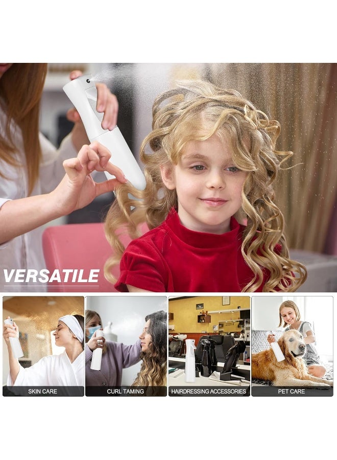 MOMENT Spray Bottle For Hair (10.1Oz/300Ml) - Continuous Ultra Fine Mist Sprayer – For Hairstyling, Cleaning, Salons, Plants, Essential Oil & More - White - Image 4