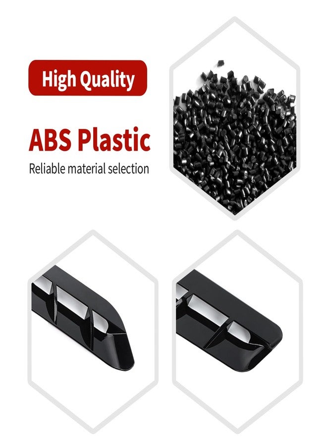 JOSHELA for Challenger Hood Vent Cover Trim Fit for Dodge Challenger 2015 up Black Exterior Accessories 2pcs - Image 3